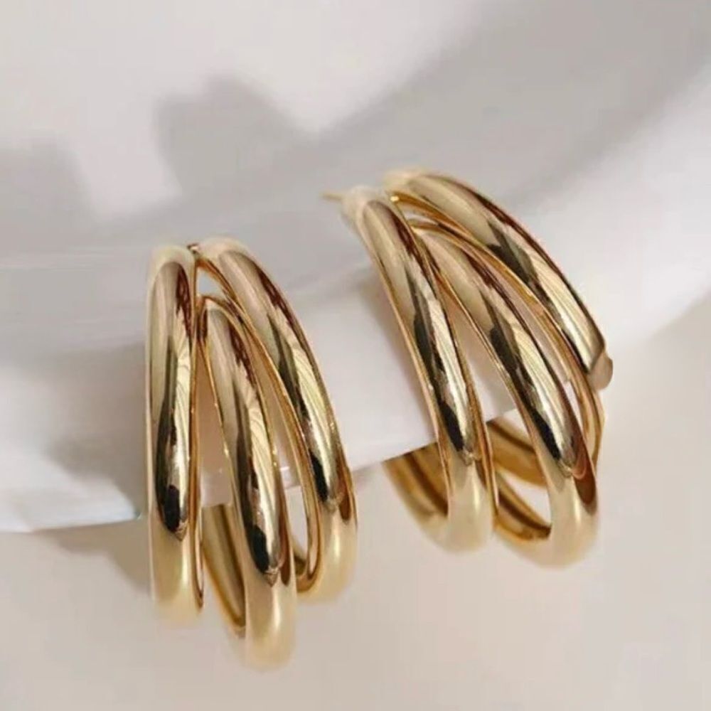 TRIPLE HOOP EARRINGS
